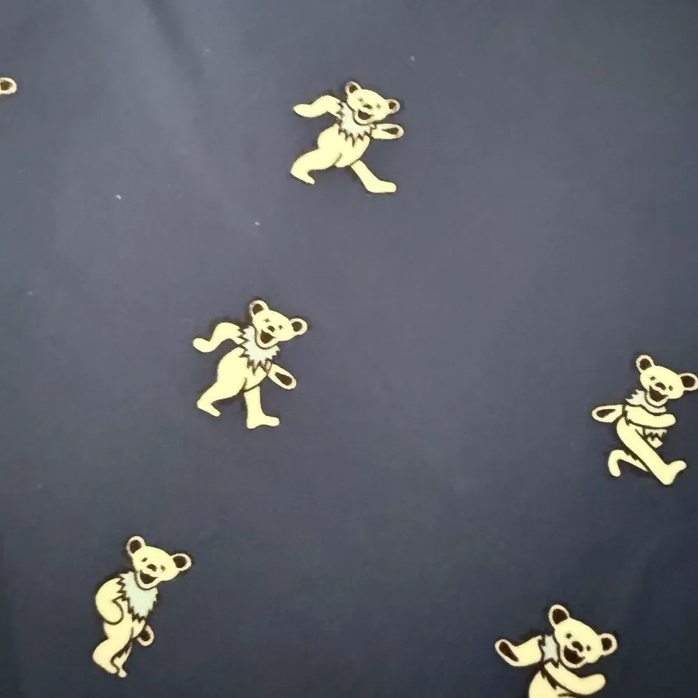 Sec. 119 Grateful Dead Men's 40 Dancing Bears All Over Print Golf Shorts Stretch